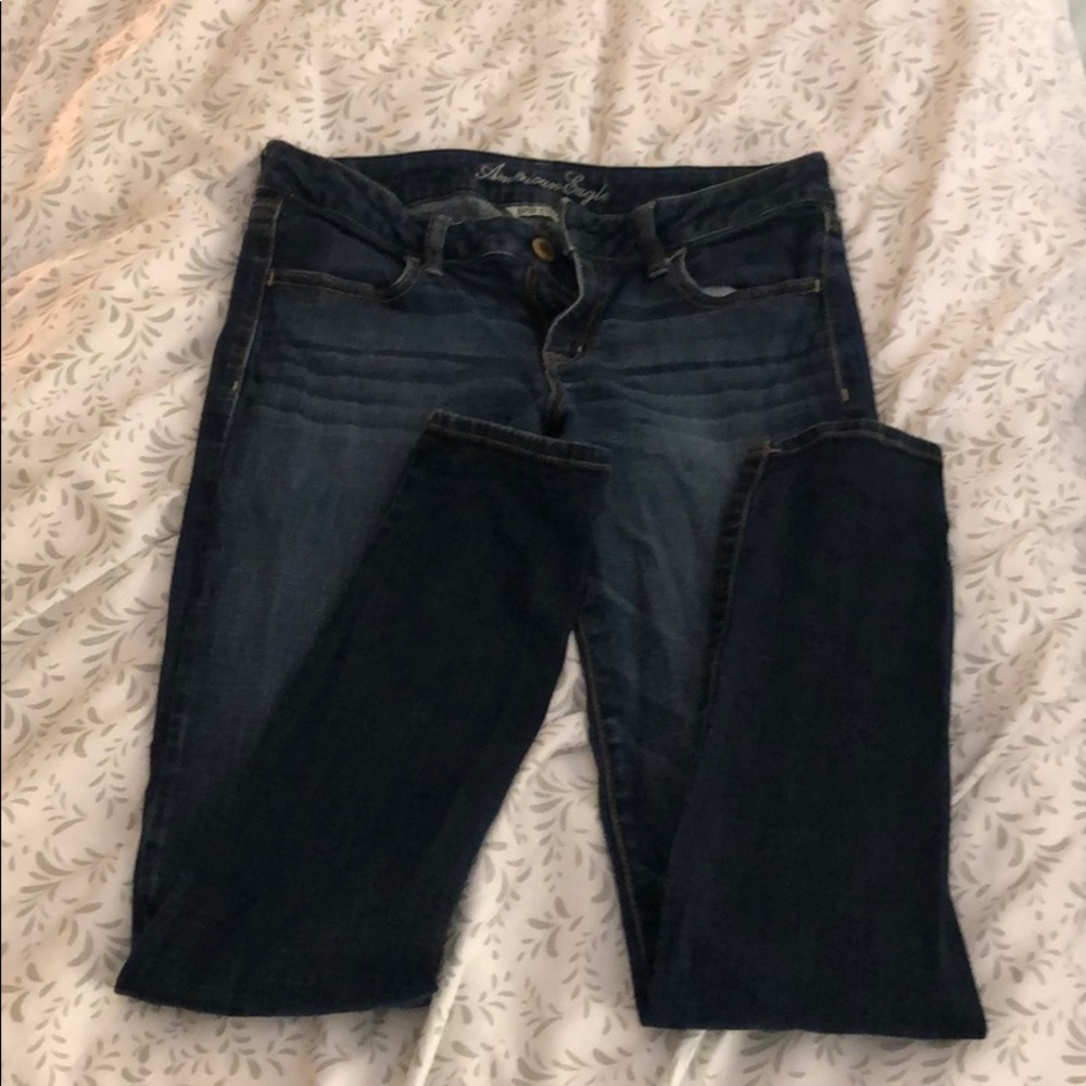 Low rise skinny jeans